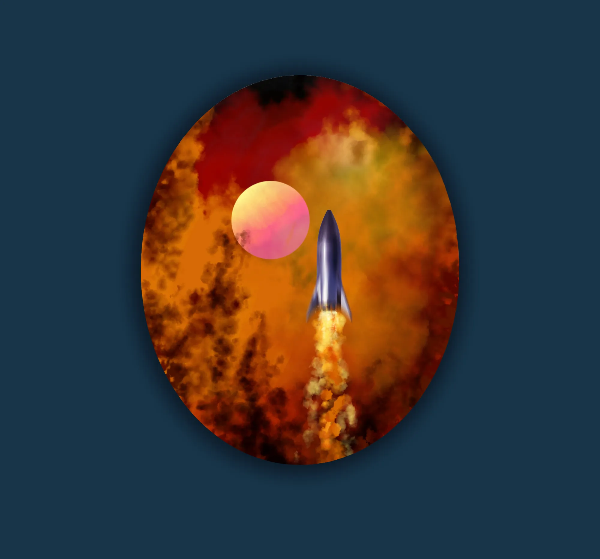 Fire digital painting