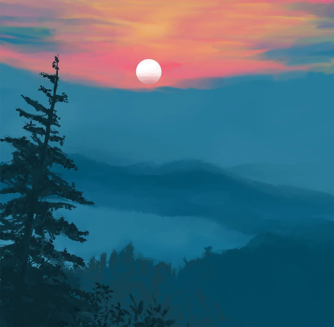 Landscape digital painting