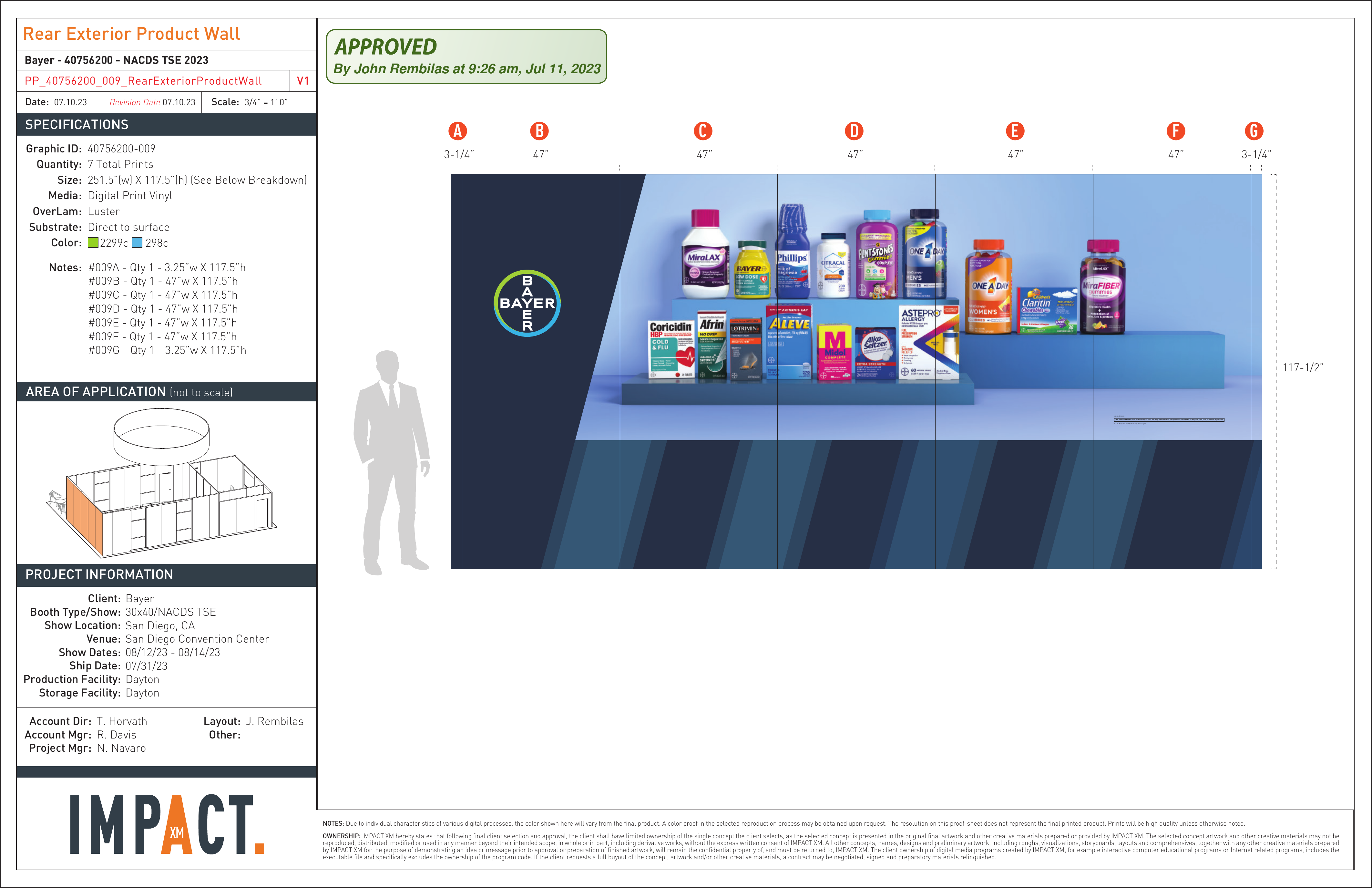 IMPACT XM graphic proof — brand vignette panel 1