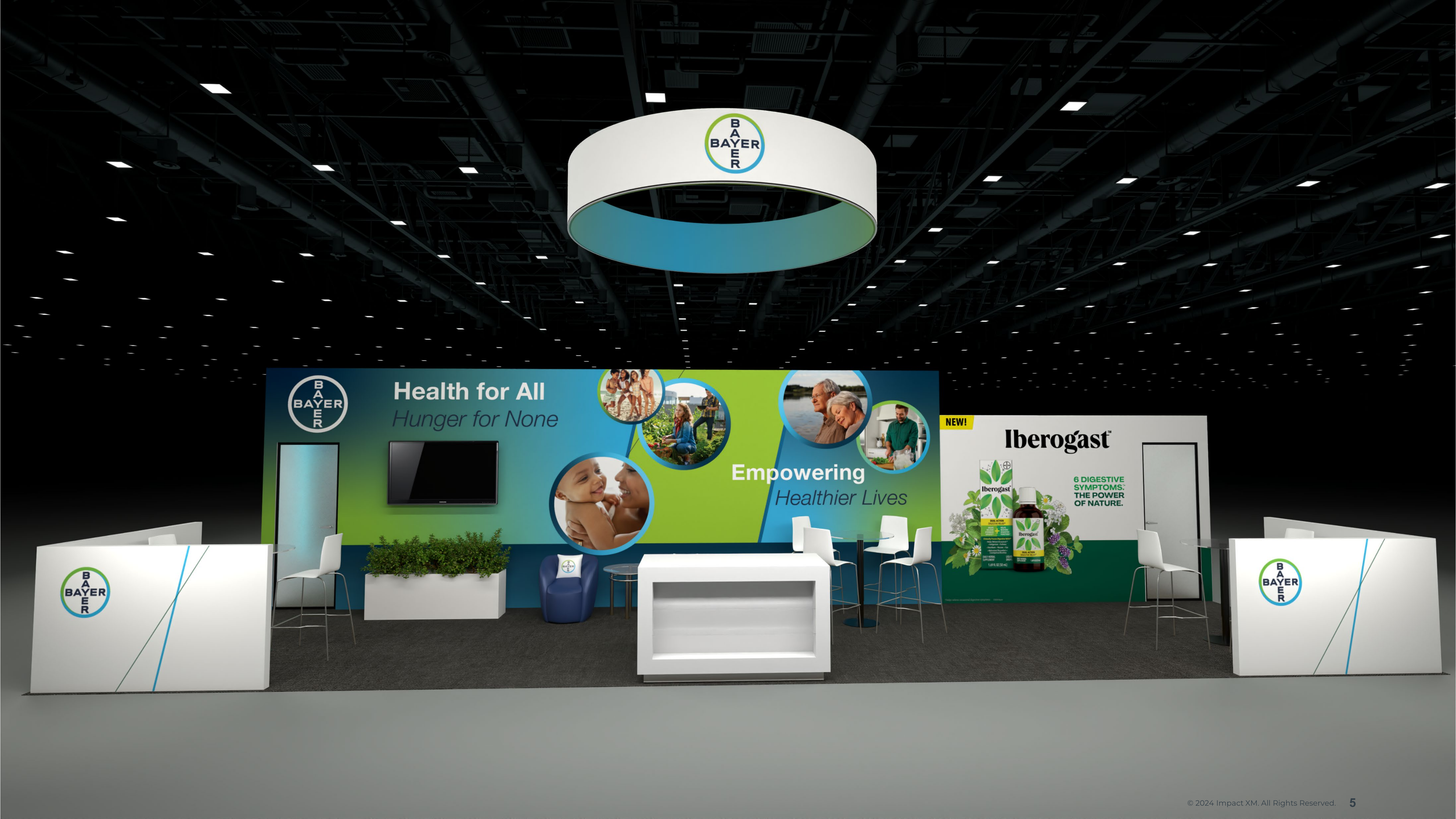 3D render — TSE 2024 booth front view