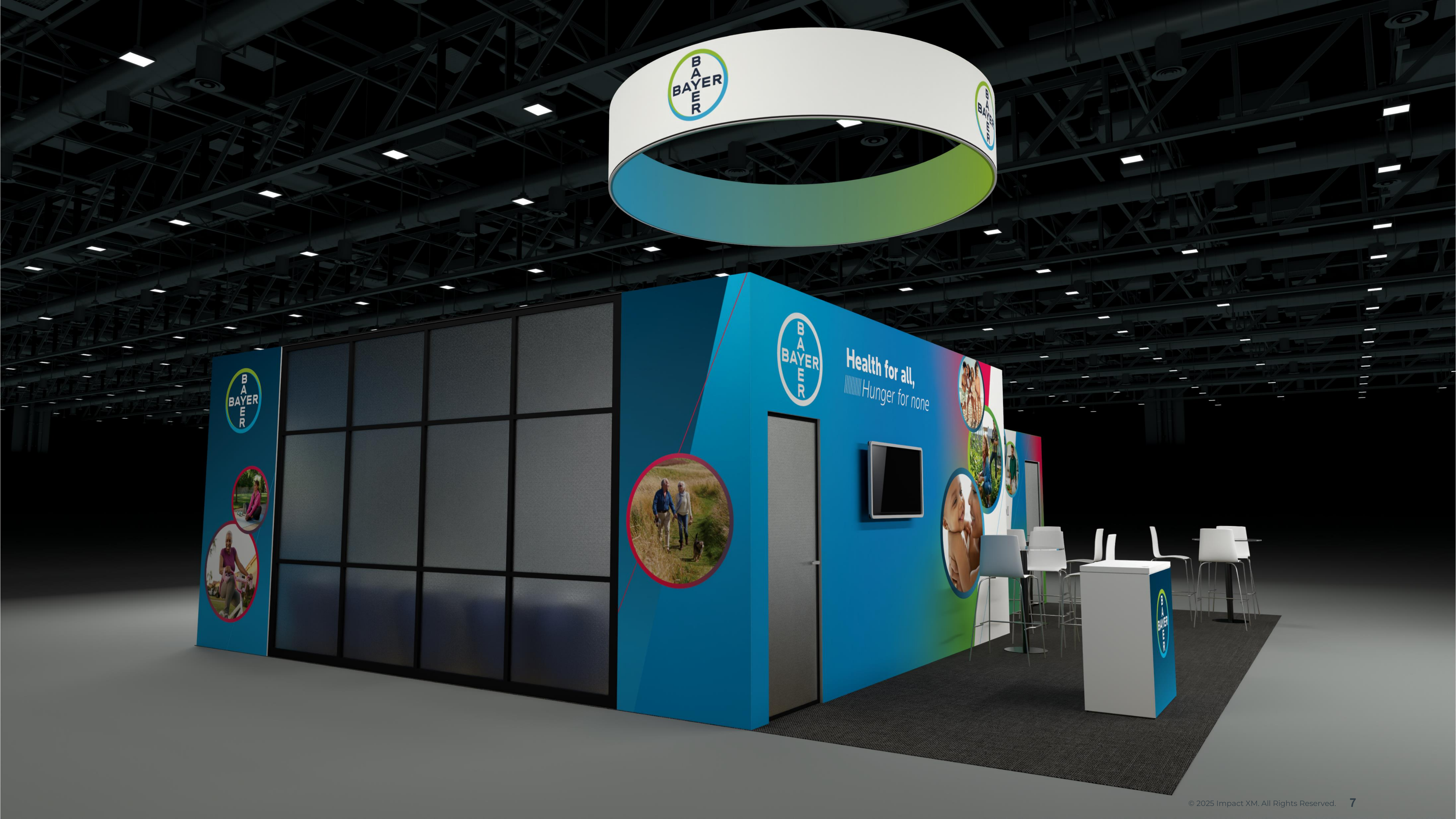 3D render — TSE 2025 booth interior